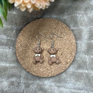Teddy Bear Dangle Earrings🧸